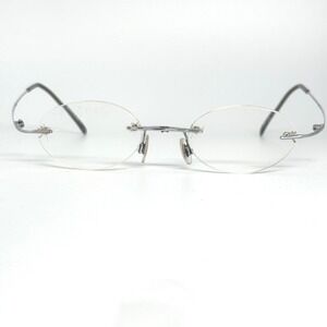 Silhouette Vintage Rimless Oval Frame Glasses Made in Japan 46 20 135 21432